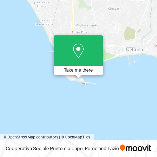 Cooperativa Sociale Punto e a Capo map