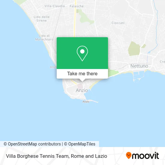 Villa Borghese Tennis Team map