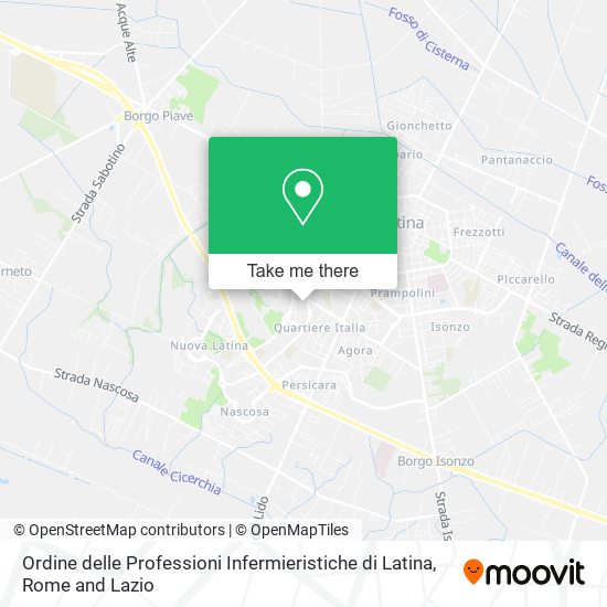 Ordine delle Professioni Infermieristiche di Latina map