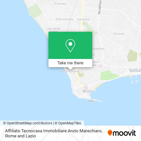 Affiliato Tecnocasa Immobiliare Anzio Marechiaro map