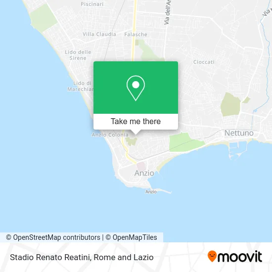 Renato Reatini Stadium map