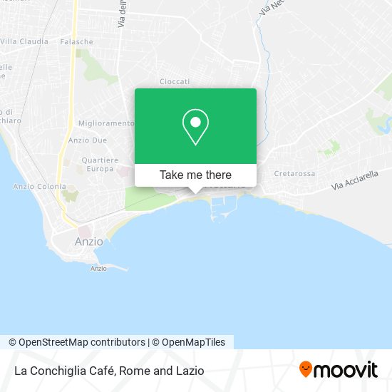 La Conchiglia Café map