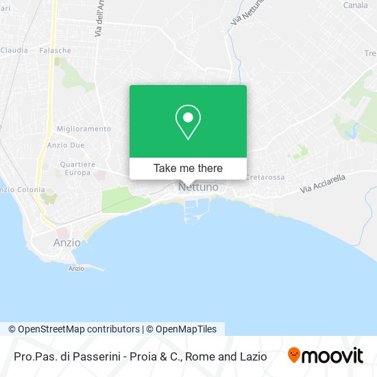 Pro.Pas. di Passerini - Proia & C. map