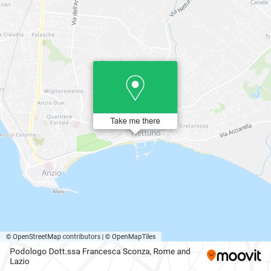 Podologo Dott.ssa Francesca Sconza map