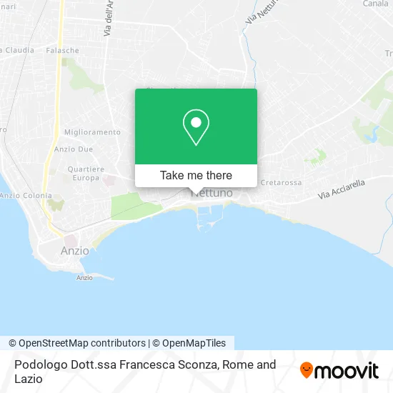 Podiatrist Dr. Francesca Sconza map