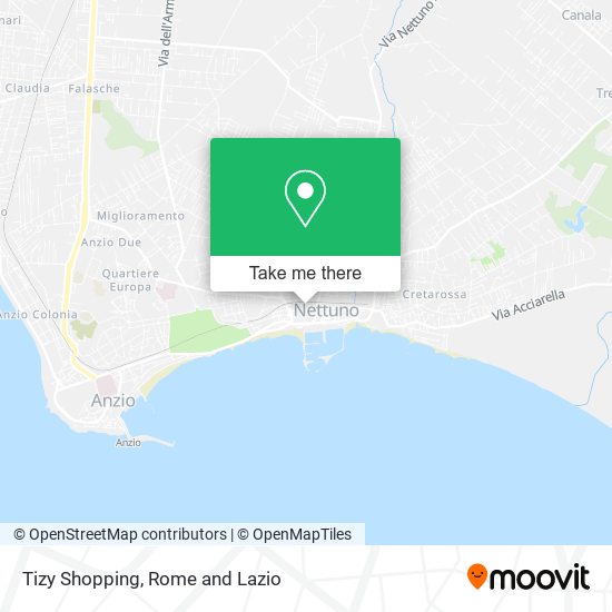 Tizy Shopping map