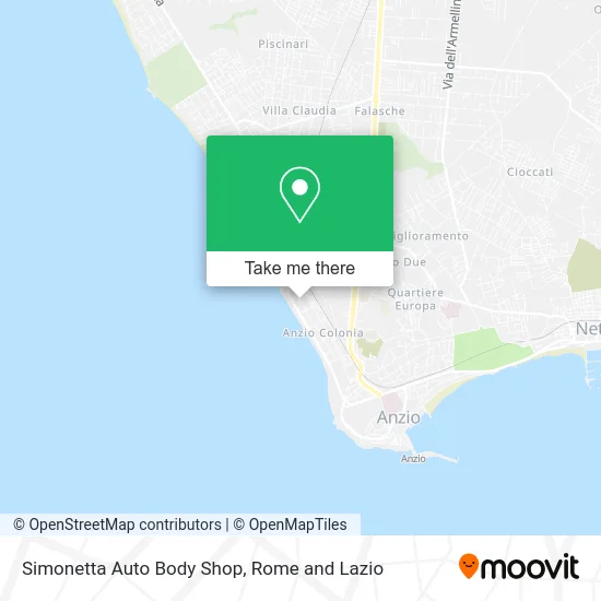 Simonetta Auto Body Shop map