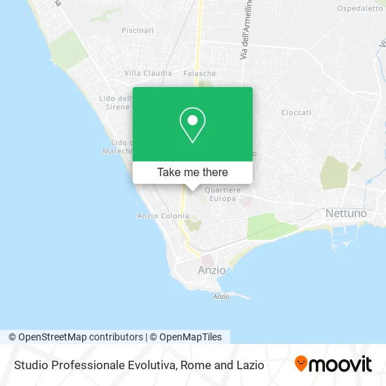 Evolutiva Professional Studio map