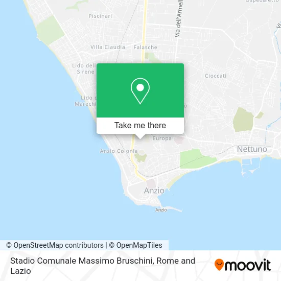 Massimo Bruschini Municipal Stadium map