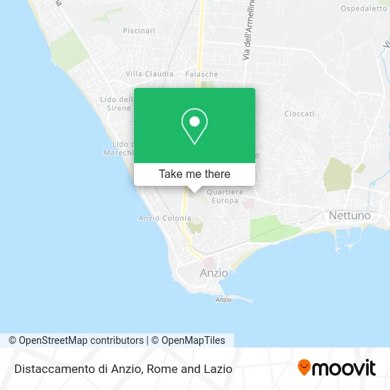 Anzio Detachment map