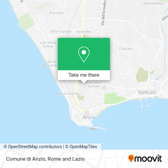 Anzio Municipality map