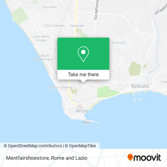 Mentfairshoestore map