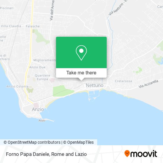 Forno Papa Daniele map