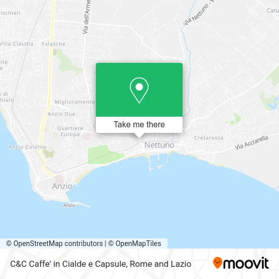 C&C Coffee in Pods and Capsules map