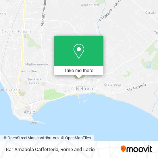 Bar Amapola Caffetteria map