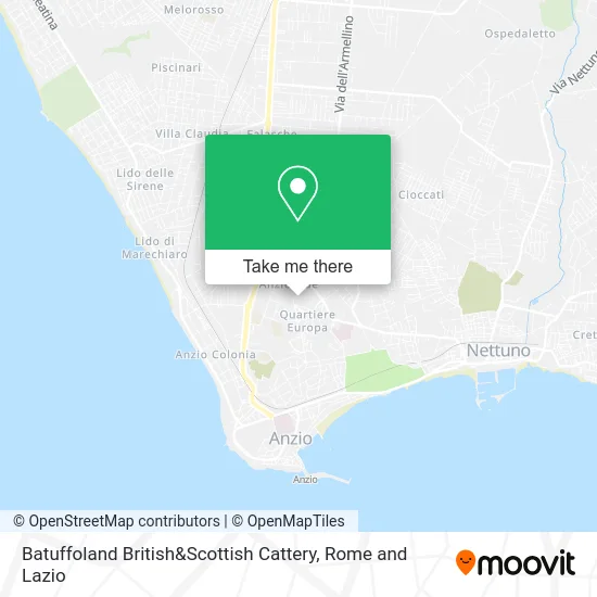 Batuffoland British & Scottish Cattery map
