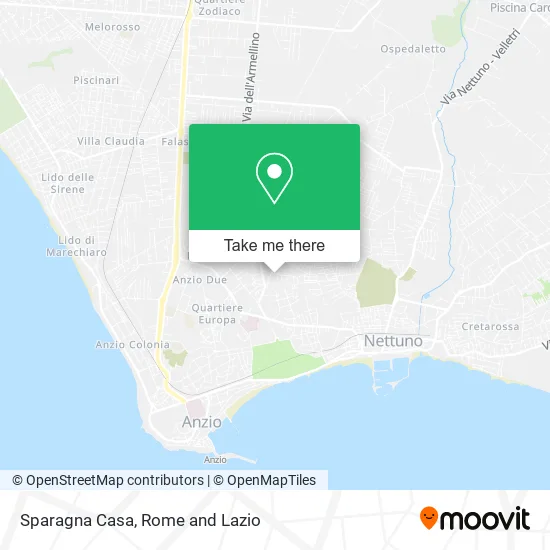Sparagna Casa map