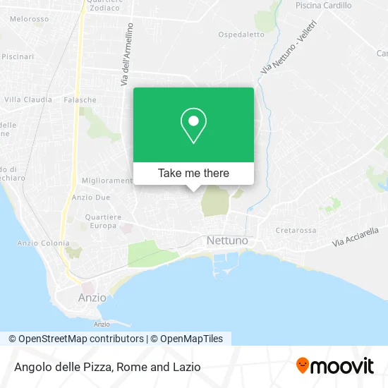 Pizza Corner map