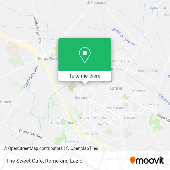The Sweet Cafe map