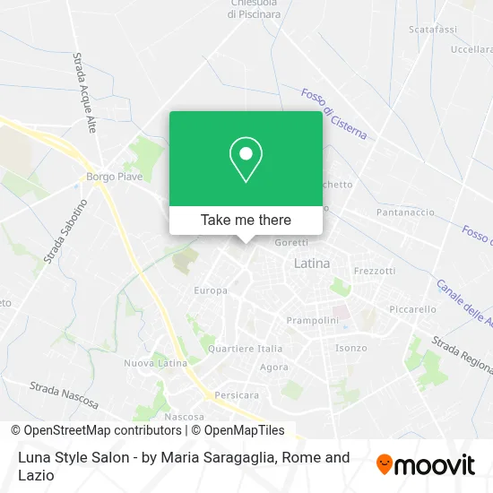 Luna Style Salon - by Maria Saragaglia map