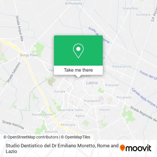 Studio Dentistico del Dr Emiliano Moretto map