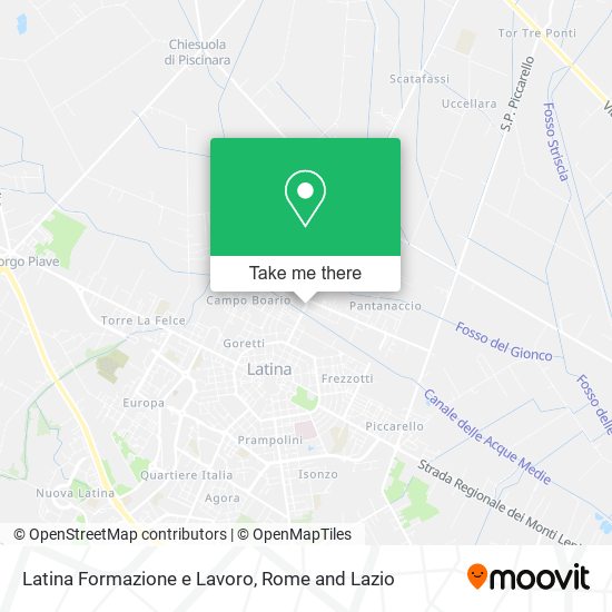 Latina Formazione e Lavoro map