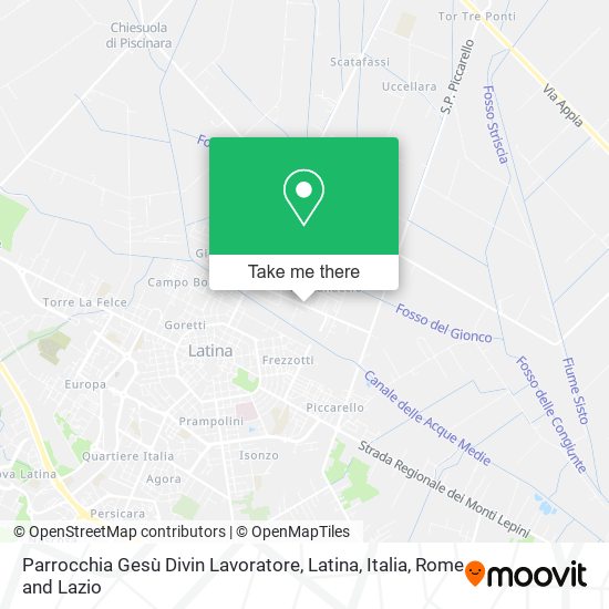 Parrocchia Gesù Divin Lavoratore, Latina, Italia map