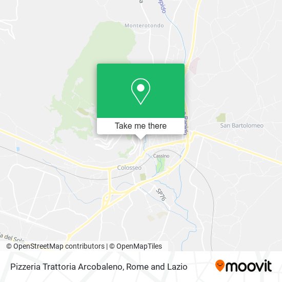 Pizzeria Trattoria Arcobaleno map