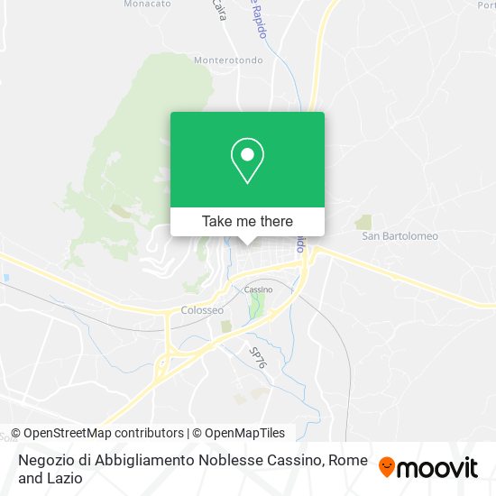 Negozio di Abbigliamento Noblesse Cassino map