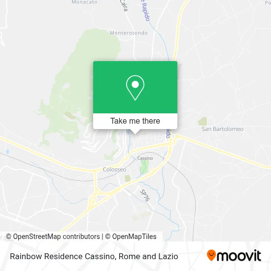 Rainbow Residence Cassino map