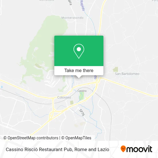 Cassino Risciò Restaurant Pub map