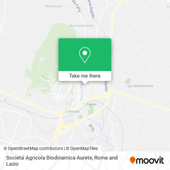 Societa' Agricola Biodinamica Aurete map