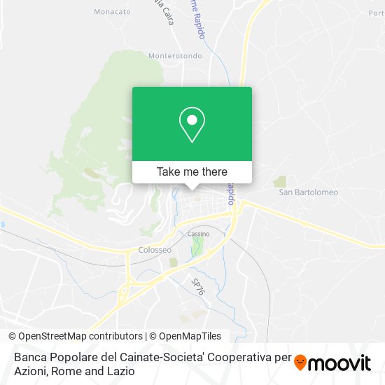 Banca Popolare del Cainate-Societa' Cooperativa per Azioni map