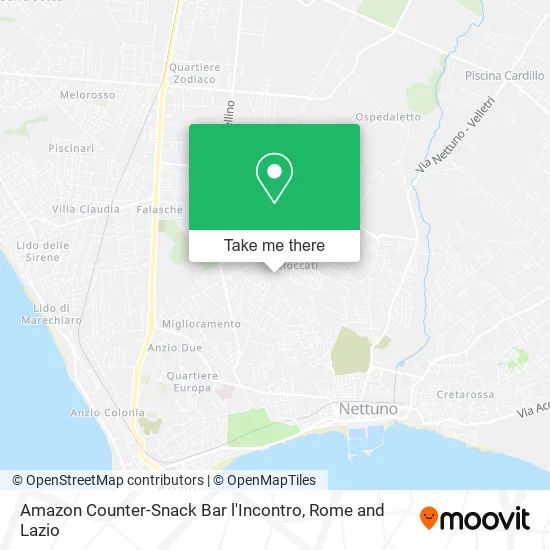 Amazon Counter-Snack Bar l'Incontro map