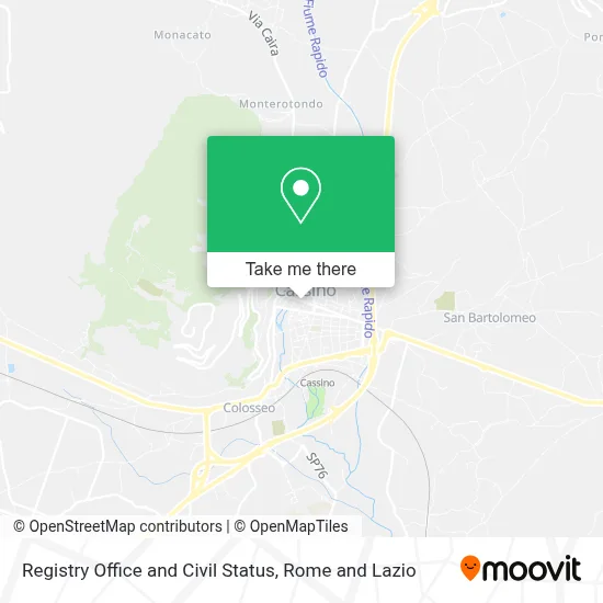 Registry Office and Civil Status map