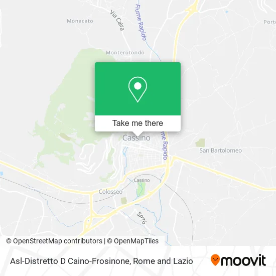 ASL-District D Caino-Frosinone map
