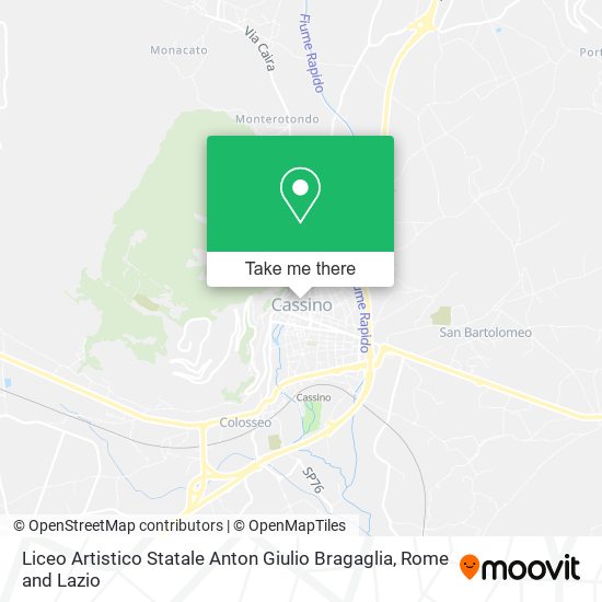 Liceo Artistico Statale Anton Giulio Bragaglia map