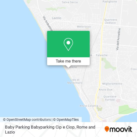 Baby Parking Babyparking Cip e Ciop map