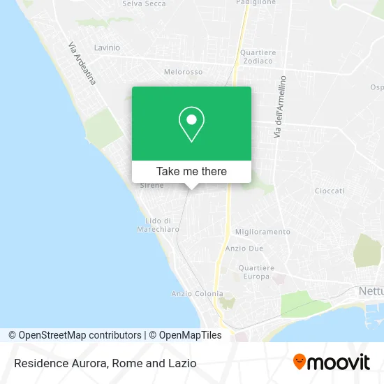 Residence Aurora map