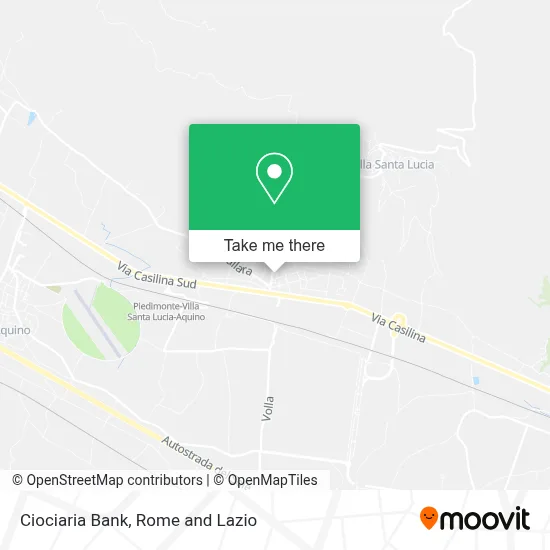 Ciociaria Bank map