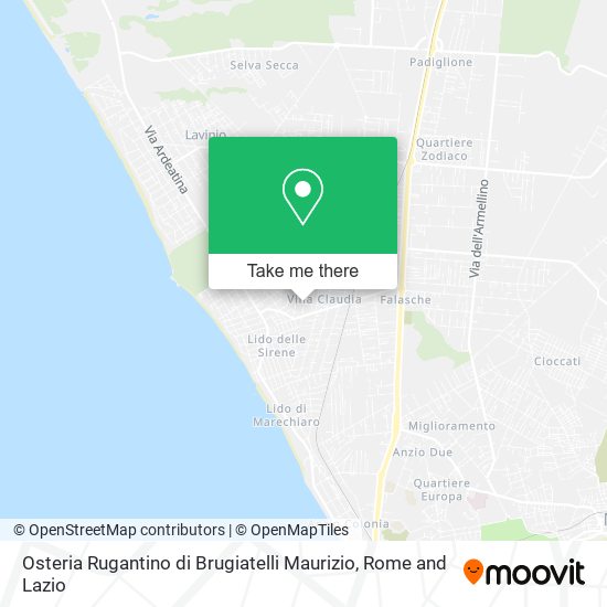 Osteria Rugantino di Brugiatelli Maurizio map