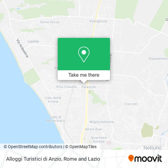 Alloggi Turistici di Anzio map