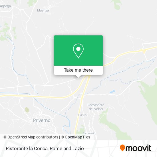 Ristorante la Conca map