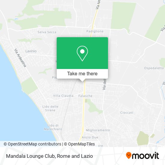 Mandala Lounge Club map