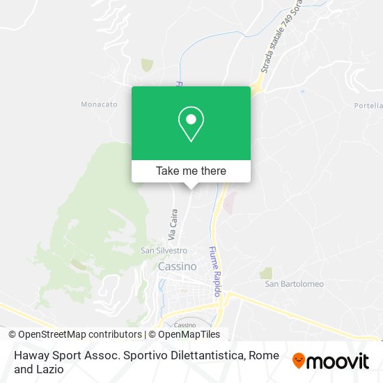 Haway Sport Assoc. Sportivo Dilettantistica map