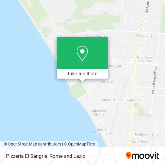 El Sangria Pizzeria map