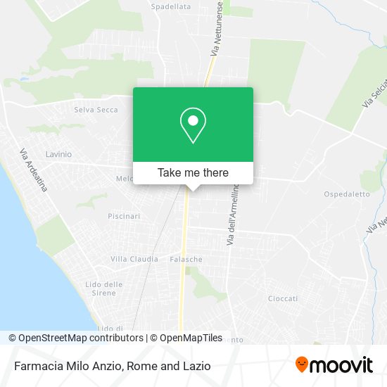 Farmacia Milo Anzio map