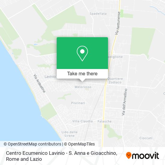 Centro Ecumenico Lavinio - S. Anna e Gioacchino map