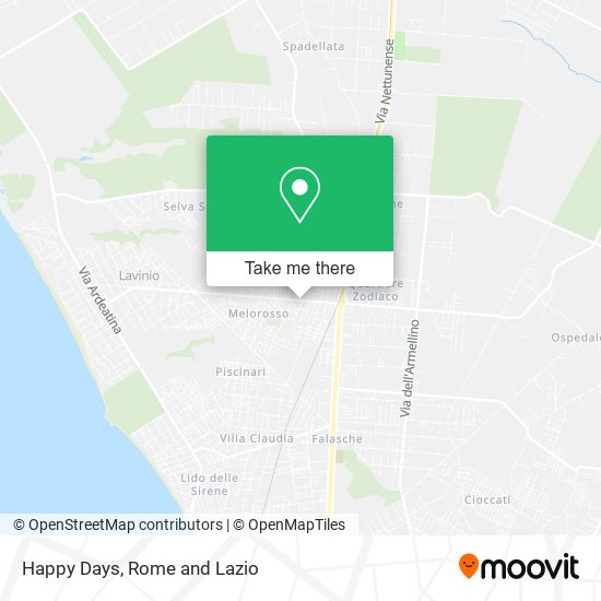 Happy Days map