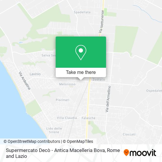 Supermercato Decò - Antica Macelleria Bova map